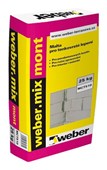 WEBER webermix mont - tmel na porobeton 25kg WEBER webermix mont - tmel na porobeton 25kg
